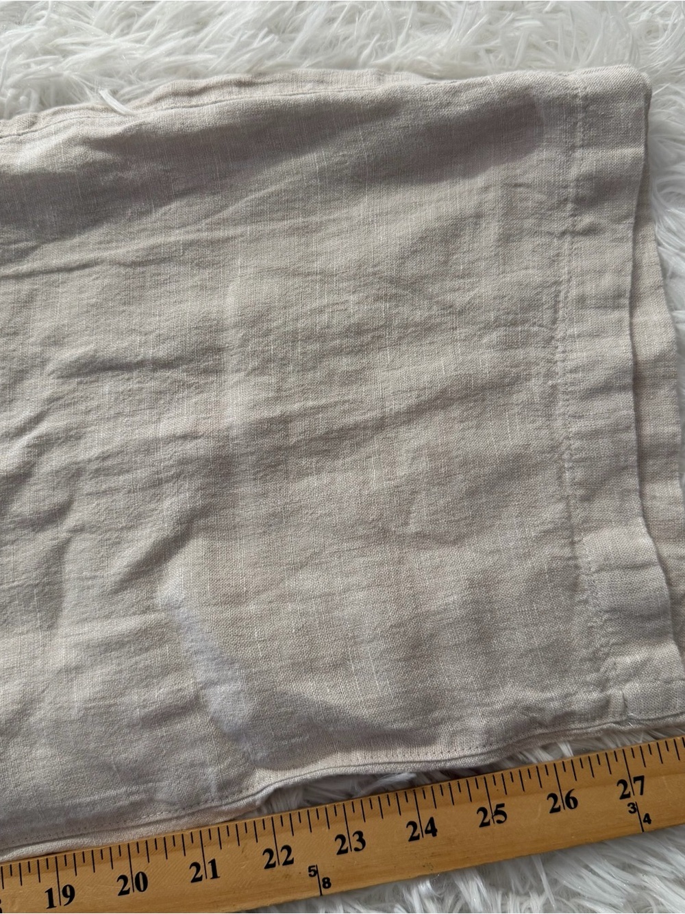 C&C California Women’s Wide Leg Linen Pants Size Medium Cream Pull On Vacation - Picture 8 of 9